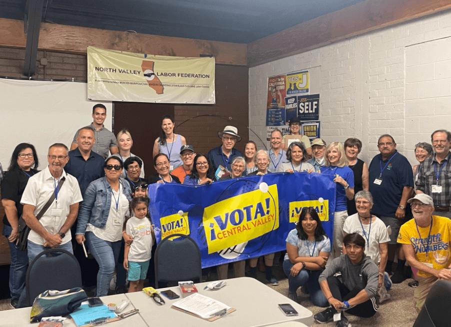 VSA volunteers attend a rally in California