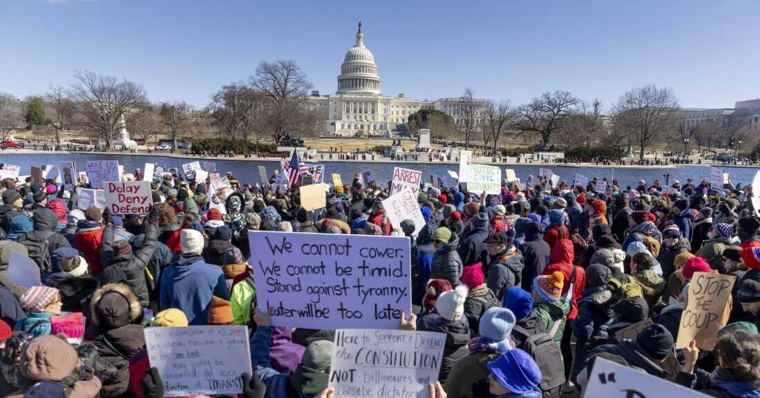 Protests in Washington.